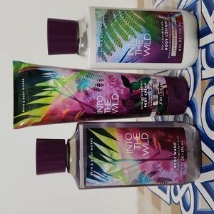 Bath & Body Works Into the Wild 3pc Set Body Wash, Cream, Lotion